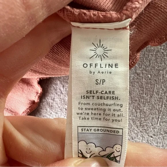 Aerie Ribbed Crop Tee - Picture 3 of 4